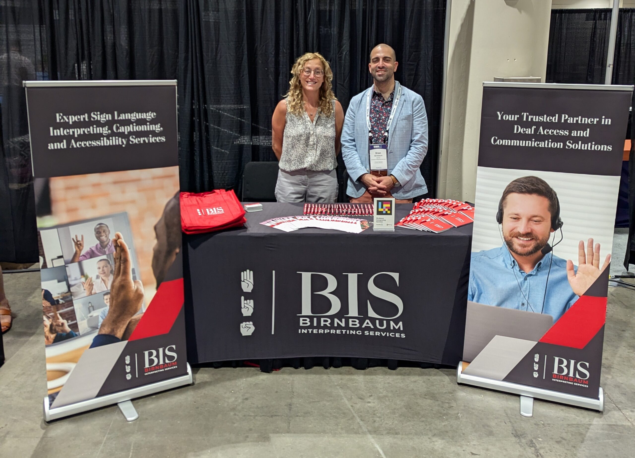Brian Birnbaum, CEO, and Connie Anderson at the BIS Booth at Disability:IN